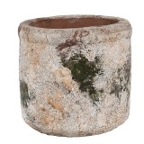 Cumpara ieftin Ghiveci flori piatra bej verde 12x11 cm