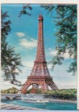 Bnk cp Carte postala 3D - Franta Paris Turnul Eiffel, Circulata, Printata