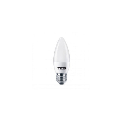 Bec LED lumanare E27 230V 7W 2700K C37 530lm TED507C - EOL - PM1 foto