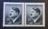 Deutsches Reich (1942) -Protektorat B&ouml;hmen und M&auml;hren / Pereche Orizontală 10 Kr (MNH cu gumă originală intactă ) BN1