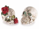 Cumpara ieftin Set 2 figurine Halloween Schelet polirasina multicolora cu leduri cm 9,5 x 11 x 10 H