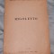 RIGOLETTO - Teatrul de Opera si balet al RPR ( Republica Populara Romana) - Brosura - Reclame - Program - Stagiunea anii 1954-1955