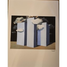 Rene Magritte - A Storm, litografie originala