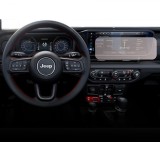 Folie Protectie Navigatie Jeep Wrangler Willys 2023+, Duragon, protectie Display Navigatie, silicon Transparent, Anti-zgarieturi, kit instalare