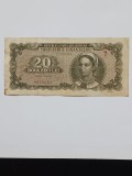 Bancnota 20 Lei 1950, Seria 0076661 - Numismatică Rom&acirc;nia