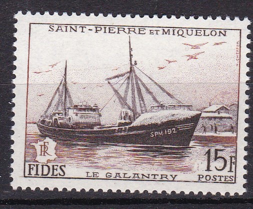 St.Pierre si Miquelon 1956 navigatie MI 379 MNH