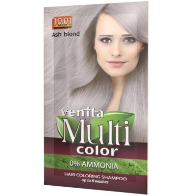 Sampon Colorant si Nuantator, Multicolor, Venita, 10.01 Ash Blond, 40g foto
