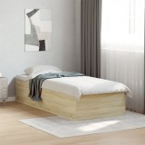 Cumpara ieftin Cadru de pat, stejar sonoma, 90x200 cm, lemn prelucrat