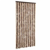 Cumpara ieftin Perdea pentru insecte, bej si maro deschis, 90x200 cm, chenille