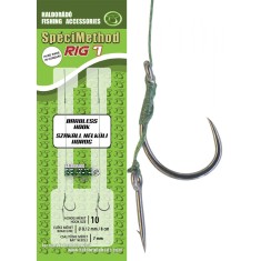 Haldorado - SpeciMethod Rig7 cu fir textil, tepusa 7mm / carlig 10 fara barbeta - 2 bucati/set