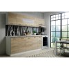 Mobila Bucatarie AYN 260cm Stejar Sonoma/Alb, Bucatarie Standard, PAL Melaminat