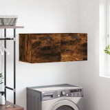 Dulap de perete, stejar fumuriu, 80x36,5x35 cm, lemn compozit, vidaXL