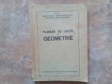Planuri de lecții la Geometrie, 1954