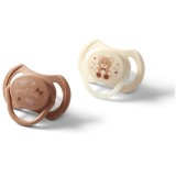 BabyOno Take Care Symmetrical Silicone Soothers suzetă Day &amp; Night 0-6m 2 buc