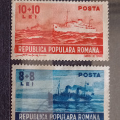 ROMANIA 1948 LP 239 Marina serie 4v stampilate