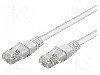 Patch cord Cat 5e, U/UTP, conexiune 1:1, 0.5m, Goobay - 68500