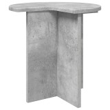 vidaXL Masă laterală Gri Beton &Oslash; 39 x 38 cm Lemn prelucrat 8001085