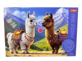 Puzzle alpaca cu flori 200 piese Trefl