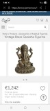Statueta vintage hindusa cu zeitatea Ganesha 2