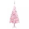 Brad Craciun pre-iluminat cu set globuri, roz, 150 cm, PVC