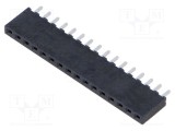 Conector şiruri pini mamă SAMTEC PIN 16 2mm aurit THT soclu drept