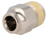 Racord Push-In Alamă Nichelată BSP 3/8
