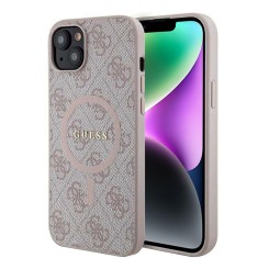Guess - 4G Ring Classic Logo MagSafe (GUHMP14SG4GFRP) - iPhone 14 - Pink foto