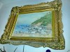 10105- Pictor timisorean A. Vezoc- Peisaj la tarm 1981., Scene gen, Ulei, Realism