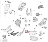 Carena laterala stanga podea originala Peugeot Vivacity 3L &acirc;&euro;&ldquo; Vivacity 3 L Sportline 2T 50cc (alba)