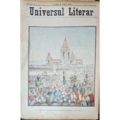 Revista Universul Literar nr.39/1898 pe coperta Inaugurarea monumentului Tarului Alexandru II la Moscova