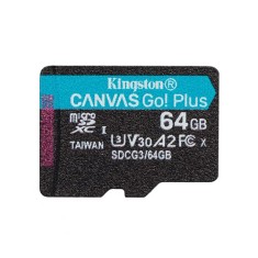 Card memorie Kingston 64GB Canvas Go! Plus cu adaptor UHS-I foto