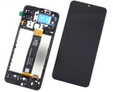 Display Samsung Galaxy A12 A127 Nacho cu Rama Display Black Negru
