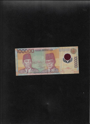 Rar! Indonezia 100000 100.000 rupii rupiah 1999 polymer seria310813 foto