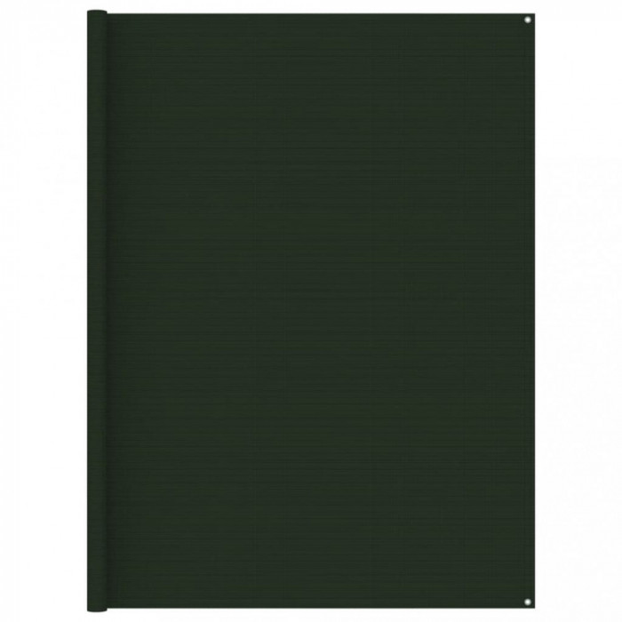 vidaXL Covor pentru cort, verde &icirc;nchis, 250x250 cm