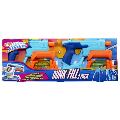NERF SUPER SOAKER SET 2 BLASTERE NERF DUNK FILL foto
