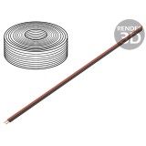Cablu Electric LiYz 2x0,5mm2 400V 25m Negru/Roșu