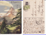 Ilustrata Elvetia-Matterhorn - Alpi, Circulata, Printata
