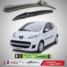Ștergătoare Peugeot 107 3 uși Facelift (2009&ndash;2012) Flat | Set Complet &ndash; TeamCar&reg;