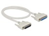 Cablu D-Sub 25pin, 0,5m, bej