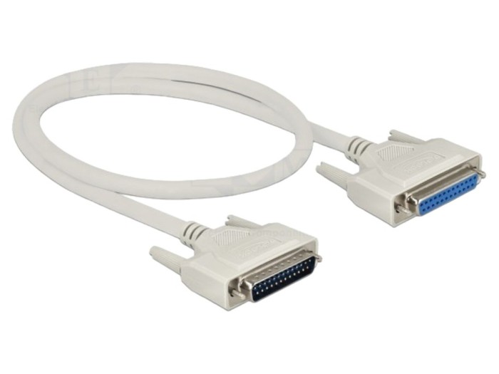 Cablu D-Sub 25pin, 0,5m, bej
