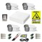 Sistem supraveghere complet Hikvision 4 camere 2MP Dual Light IR 40m Lumina Alba 40m ColorVu Microfon, DVR 4 canale 2MP, accesorii, HDD 1TB + CADOU au