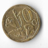 Moneda 10 cents 2008, Afrika Iningzimu - Africa de Sud, Cupru-Nichel