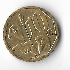 Moneda 10 cents 2008, Afrika Iningzimu - Africa de Sud foto
