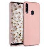 Husa pentru Samsung Galaxy A20s, Silicon, Roz, 52930.31, Carcasa, Kwmobile