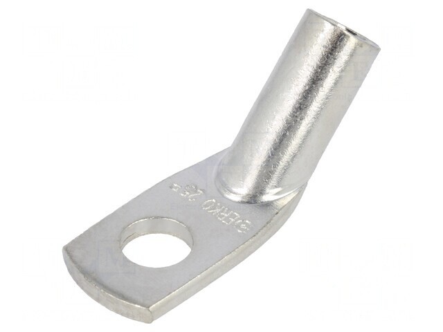 V&acirc;rf Inelar Tubular M8 25mm2 Crimpat Unghi 45&deg;