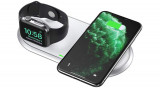 Choetech T317 T317 2in1 Dual Wireless Charger &Icirc;ncărcător pliabil pentru Apple Watch (cu certificat MFI)