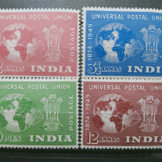INDIA 1949 SERIE UPU MH
