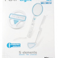 Volan + Paleta tenis + Crosa golf - Nintendo Wii / Wii U - Alb / Albastru EAN: 3499550269659