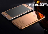 Cumpara ieftin Folie Sticla iPhone 6 iPhone 6s Tuning ROSE GOLD Oglinda Fata+Spate Tempered Glass Ecran Display LCD