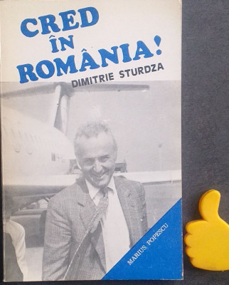 Cred in Romania! Dimitrie Sturdza Marius Popescu foto